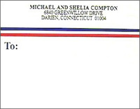 Red & Blue Shipping Labels