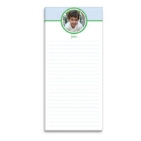 Light Blue Stripe Photo List Notepads