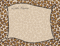 Border of Leopard Flat Note Cards