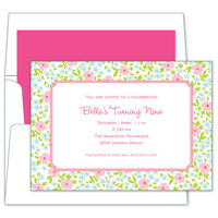 Emma Floral Pink Invitations