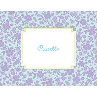 Soho Floral Lilac Foldover Note Cards