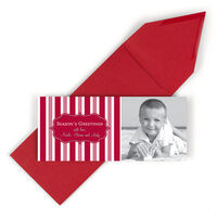 Candy Stripe Holiday Photo Cards