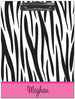 Black Zebra Clipboard