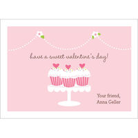 Heart Cupcake Valentine Exchange Cards
