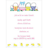 Baskets and Chick Invitations