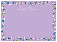 Lavender Daisies Flat Note Cards