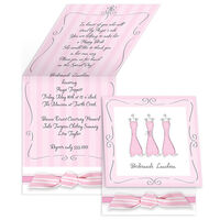 Bridesmaids Folded Invitations