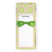 Pink Trellis Slim Notes with Acrylic Holder