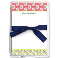 Pink Block Provincial Memo Sheets in Holder