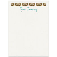 Gryson Brown Tile Letterpress Note Cards