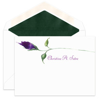 Purple Rose Flat Note Cards