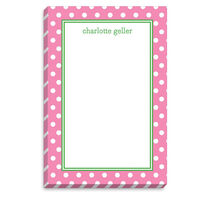 Bubblegum Polka Dot Notepad