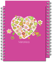 Lovely Pink Bouqet Spiral Notebook