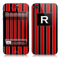 Red & Black Striped Tech Skins