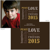 Happiness Photo Holiday Cards