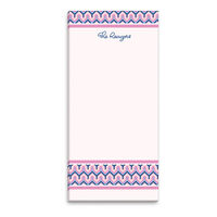 Geometeric Pink Skinny Notepad