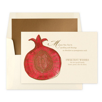 Gilded Pomegranate Jewish New Year Cards
