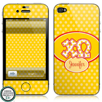 Chi Omega Letters on Dots Tech Skin