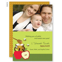 Sweet Wishes Jewish New Year Photo Cards