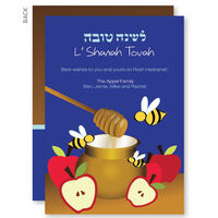 Bees and Honey Jewish New Year Cards