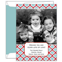Red and Teal Kate Photo Cards