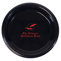 Personalized Spooky Plastic Plates