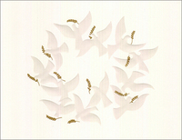 Embossed Doves Holiday Cards