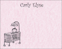 Crib Stick Figure Note Cards