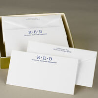 Block Initial Monarch Letterpress Note Cards