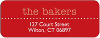 Red Baker Address Labels