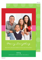 Bright Stripes Holiday Photo Cards