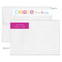 Peace Holiday Wrap Around Address Labels