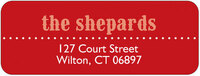 Red Shepards Address Labels