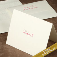 Luxury Juniper Foldover Note Card Collection on Triple Thick Stock