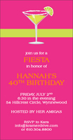 Pink Fiesta Party Invitations