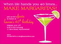 Margarita Glass Invitations