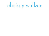 Chrissy Blue Flat Note Cards