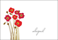 Poppies Petite Foldover Note Cards