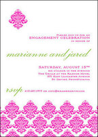 Pink Traditional Pattern Invitations