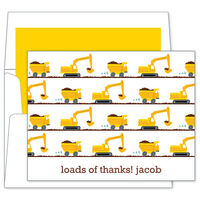 Dump Truck Folded Note Cards