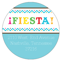 Fiesta Round Address Labels
