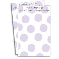 Lavender Spot Mommy Notepads