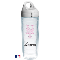 New York Mets Pink NY Personalized Water Bottle
