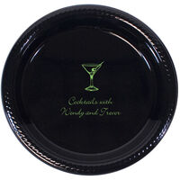 Personalized Cocktail Plastic Plates