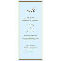 Baby Blue Fine Lines Invitations