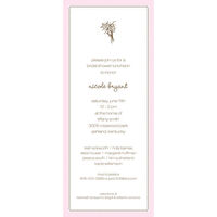 Pink Tiny Beads Flower Bouquet Invitations