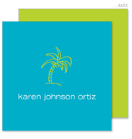 Turquoise Palm Tree Enclosure Cards