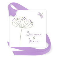 Dragonfly Gift Tags with Attached Ribbon