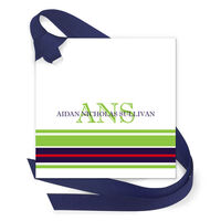 Ribbon Stripe Gift Tags with Attached Ribbon