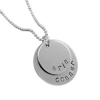Stamped Sterling Family Name Necklace